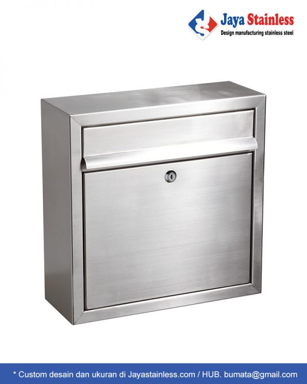 Stainless steel mailbox (kotak surat stainless)